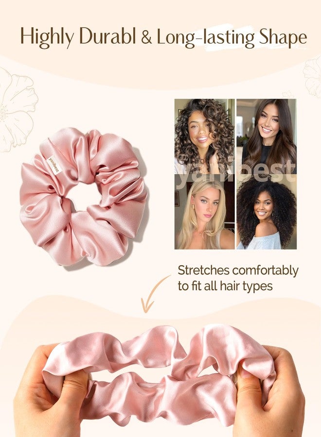 Yanibest 8 Pcs Satin Scrunchies - Silk Scrunchies Ponytail Holders,Soft Satin Hair Ties No Damage,Hair Accessories for Women - Image 4